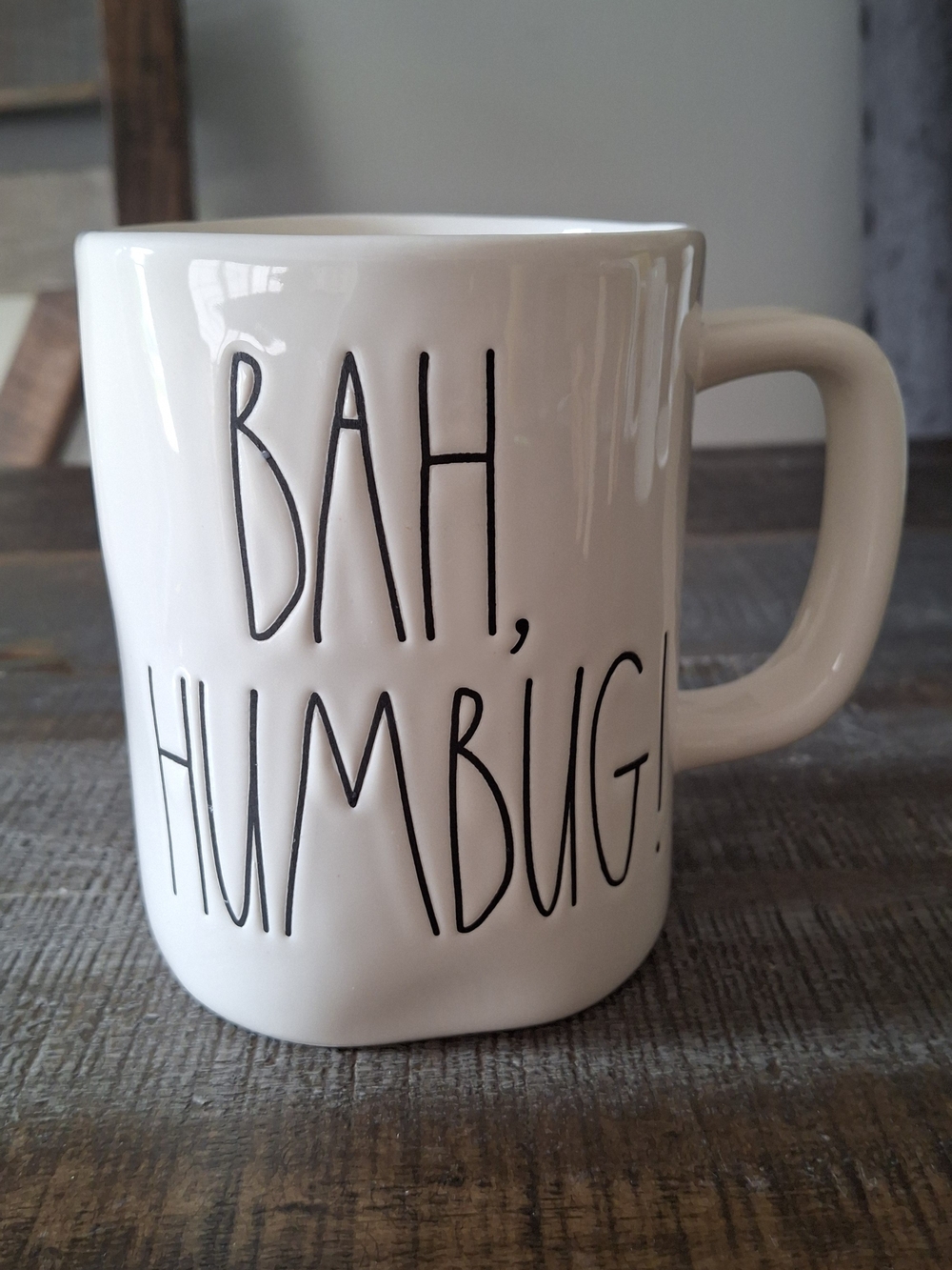 Rae Dunn 'BAH, HUMBUG' Ceramic Mug